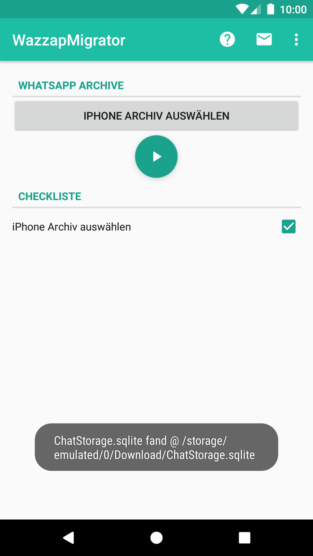 screenshot app progress
