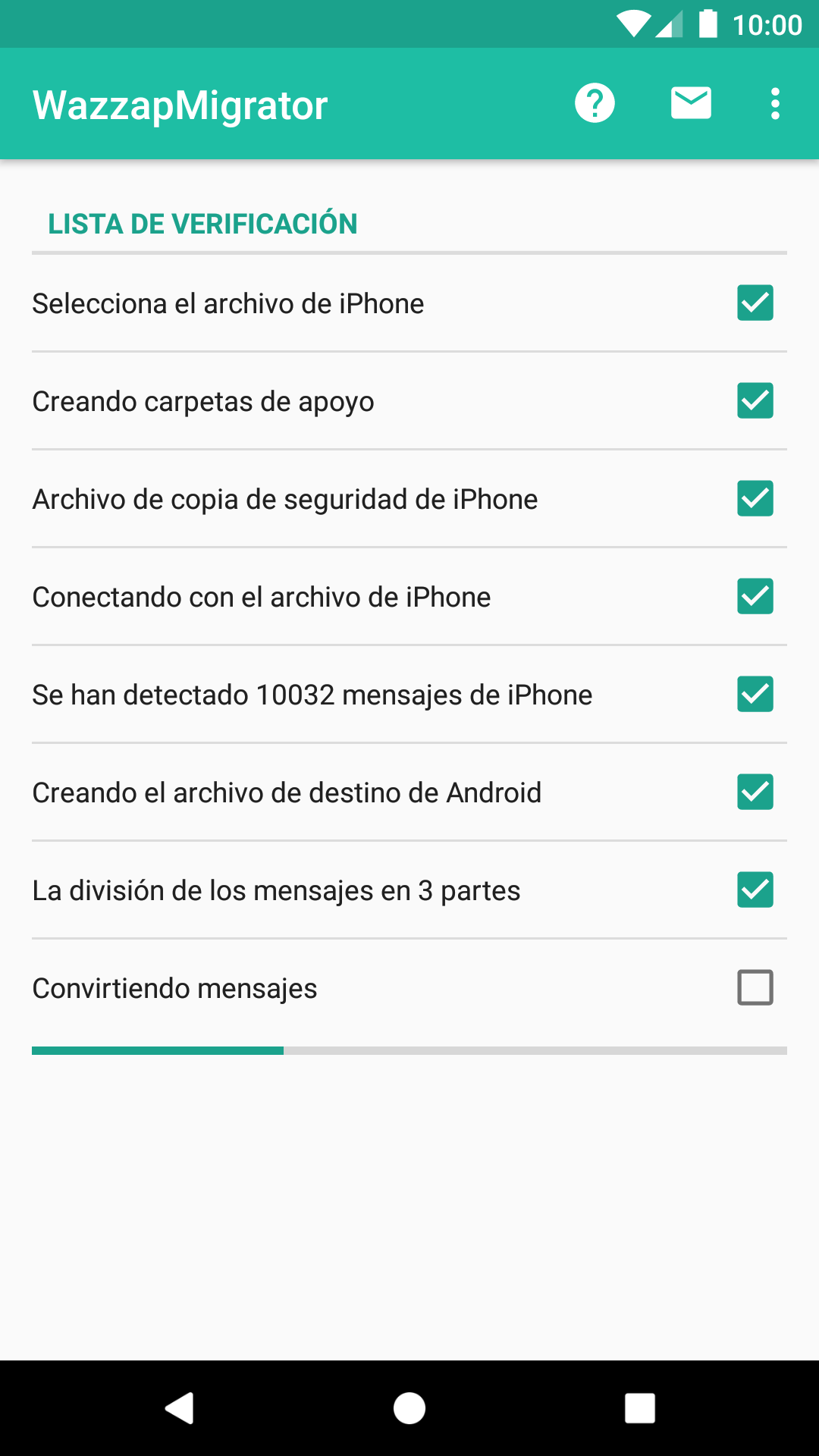 screenshot app progress
