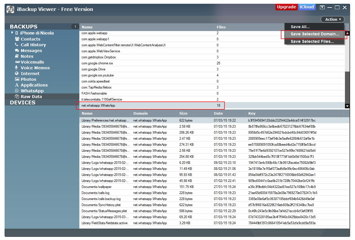 iBackup Viewer - Step 1