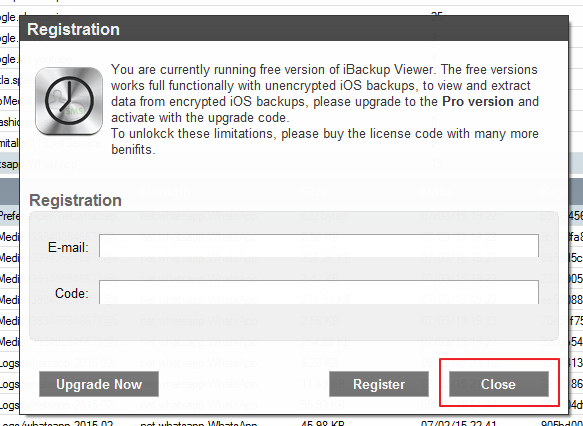 iBackup Viewer - Step 2
