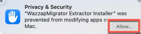 Mac OSX Sonoma - permissions popup